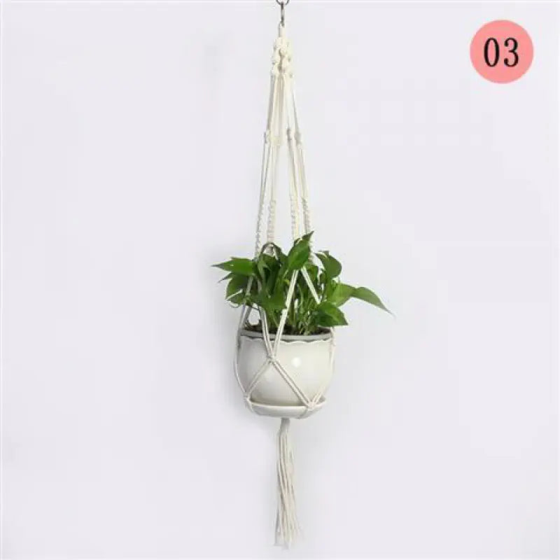 Artisan Cotton Rope Planter
