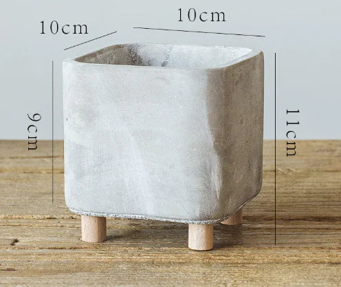 Cement Planter with Legs