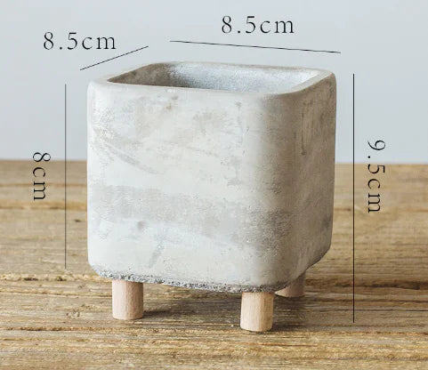 Cement Planter with Legs