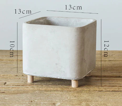 Cement Planter with Legs