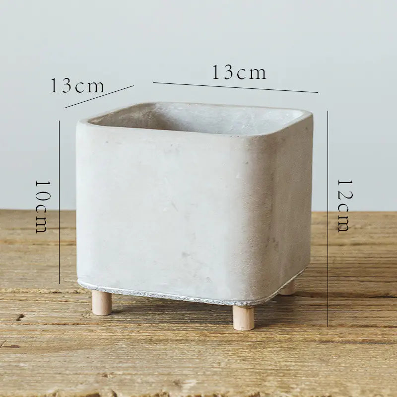 Cement Planter with Legs