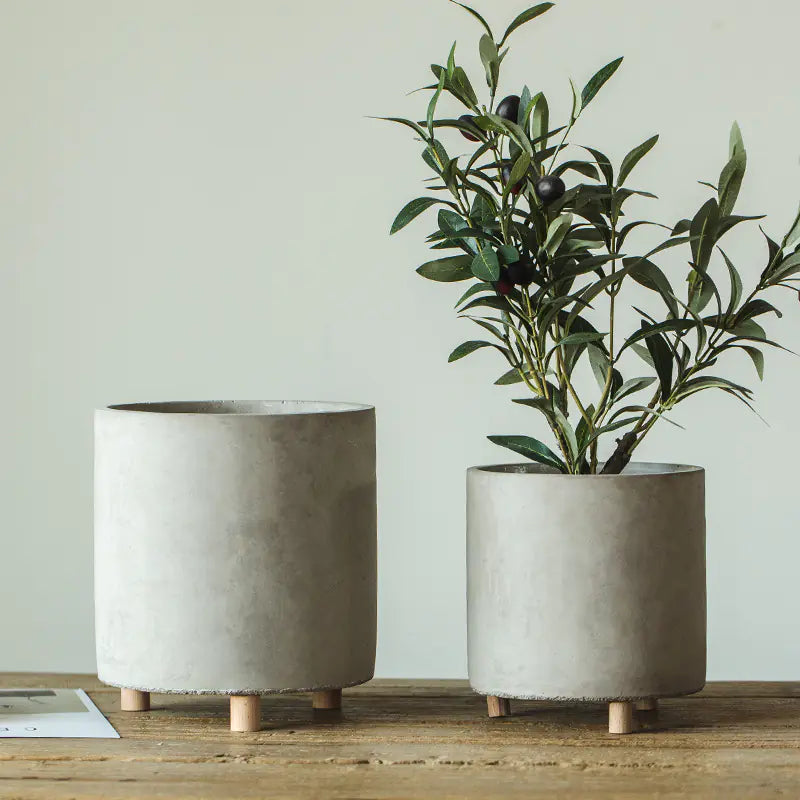 Cement Planter with Legs